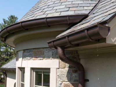 Curved Gutter Installation