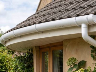 Custom Curved Gutter Installation